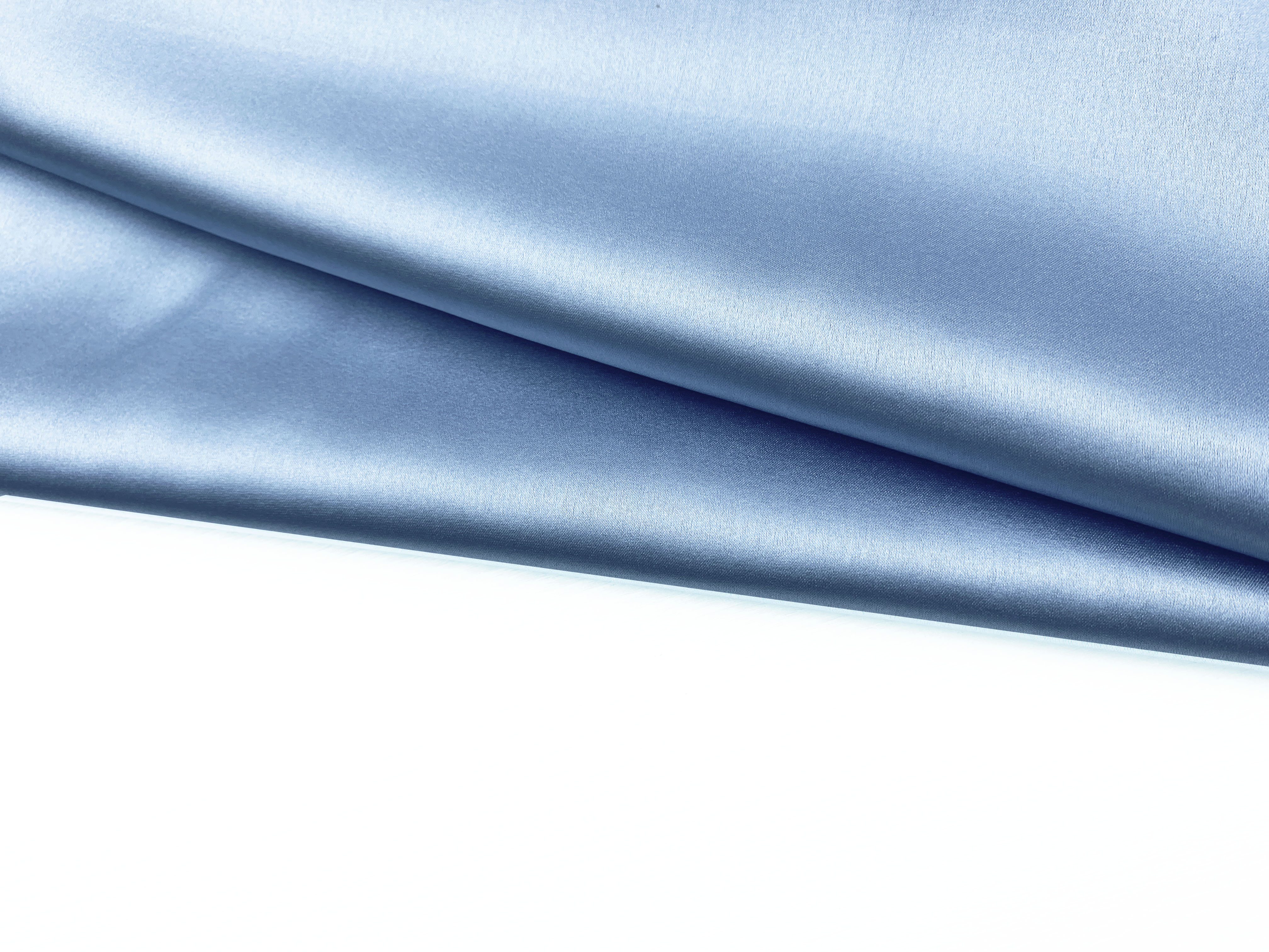 Ткань Шёлк  серо-голубого цвета однотонная 46638 4