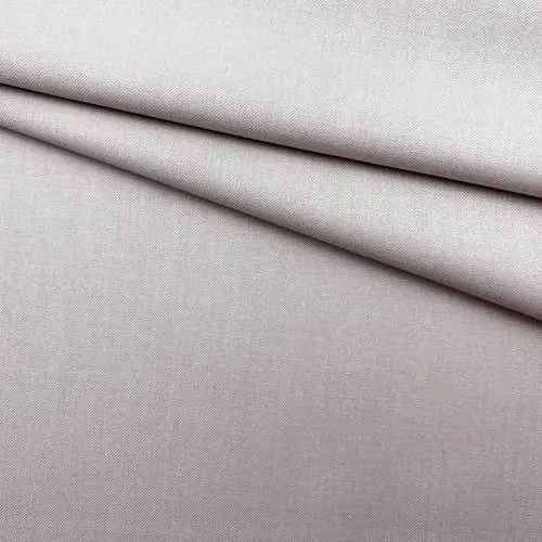 Ткань Костюмная светло-бежевого цвета однотонная 19260
